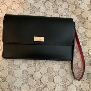 Black Kate Spade wristlet wallet